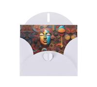 JaoXer Carte de vœux blanche - Une merveille artistique vierge pour anniversaire, mariage, Saint-Valentin, anniversaire de mariage et invitations de fête