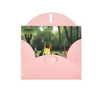 JaoXer Carte de vœux rose - Cartes vierges imprimées amusantes pour anniversaire, mariage, Saint-Valentin, anniversaire de mariage et invitations de fête