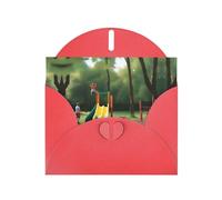 JaoXer Carte de vœux rouge - Cartes vierges imprimées amusantes pour anniversaire, mariage, Saint-Valentin, anniversaire de mariage et invitations de fête