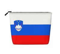 JaoXer Drapeau du Commonwealth de la Dominique Imprimé Faux Chanvre Trousse de Maquillage - Organisateur de Toilette Voyage Trousse Cosmétique Réutilisable, Un Pack pour Usages Multiples, Drapeau de