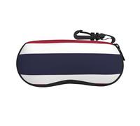 JaoXer Étui à lunettes imprimé drapeau de l'État du Wyoming - Pochette de protection à fermeture éclair pour lunettes de soleil, Drapeau de la Thaïlande, taille unique
