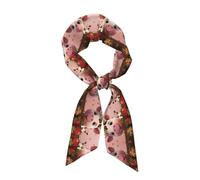 JaoXer Foulard tendance pour femme imprimé vache mignon - Léger - Bufandas pour toutes les occasions - Parfait pour les rendez-vous, les voyages, Vaches et fraises, taille unique