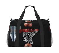 JaoXer Grand sac de voyage isotherme pour basket-ball, idéal pour le camping, les courses, le sport, la gym et les aventures en plein air