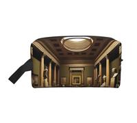 JaoXer Grande trousse de maquillage de voyage réutilisable aMuseum Treasures Print Dopp Kit pour articles de toilette, organiseur portable pour homme et femme