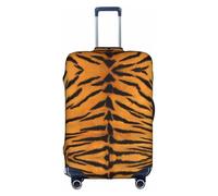 JaoXer Housse de protection pour valise à la mode - Accessoire de voyage imprimé avec élastique et fermeture éclair invisible, blanc, S