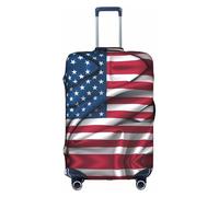 JaoXer Housse de protection pour valise à la mode - Accessoire de voyage imprimé avec élastique et fermeture éclair invisible, Blanc, X-Large