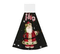 JaoXer Merry Christmas Lingettes à suspendre en velours corail - Chiffons de nettoyage à séchage rapide pour cuisine, salle de bain, camping et plus encore