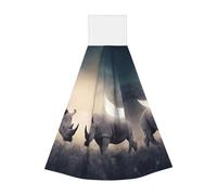 JaoXer Rhino Lingettes à suspendre en velours corail - Chiffons de nettoyage à séchage rapide pour cuisine, salle de bain, camping et plus encore