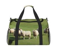 JaoXer Sac de voyage à main pour moutons et agneaux - Grand sac isotherme écologique, parfait pour le camping, l'épicerie, le sport, la gym et les aventures en plein air