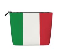 JaoXer Trousse de maquillage en chanvre avec imprimé drapeau bavarois - Organiseur de toilette de voyage, pochette cosmétique réutilisable, un paquet pour de multiples utilisations, Drapeau italien