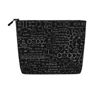 JaoXer Trousse de maquillage en chanvre synthétique abstrait, science, chimie, organiseur de produits de toilette - Un paquet pour plusieurs utilisations quotidiennes, compagnon de voyage d'affaires