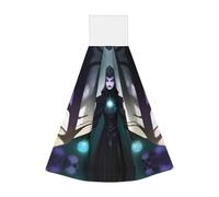 JaoXer WraithsAndWitches Lingettes à suspendre en velours corail - Chiffons de nettoyage à séchage rapide pour cuisine, salle de bain, camping et plus encore