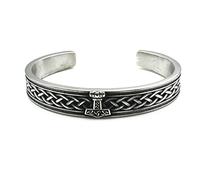 JAOYU Bracelet viking pour homme - Bracelet dragon en acier inoxydable avec motif celtique païen - Bague de bras - Pour père, fils - Halloween, 7 9 inch, Acier inoxydable