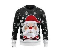 JAP Christmas - Pull de Noël Le père Noël - Une Tenue Parfaite sans gratter - 3XL - Noir