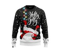 JAP Pull de Noël avec lumières LED - Holly Jolly - Une Tenue Parfaite sans gratter - 910-XL