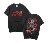 Japan Anime Blue Lock T-Shirts Shouei Barou Pattern Top Sports Football Anime Loose Short Sleeves Outerwear for Shouei Barou Fans