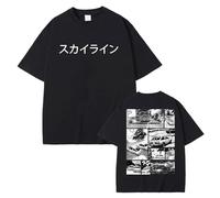 Japan Anime Initial D T-Shirt Homme Summer Short Sleeve Tops Classic Takumi Fujiwara Graphic T Shirt Skyline Car Harajuku Streetwear Tee Fujiwara Tofu Shop Clothing