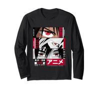 Japan Anime Warrior Eyes Illustration Graphic Anime Manche Longue