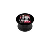 Japan Anime Warrior Eyes Illustration Graphic Anime PopSockets PopGrip Adhésif