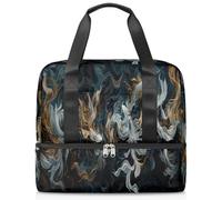 Japan Art Koi Fish Sac de sport pour femme et homme Kirls Garçons Filles 21 L Sac fourre-tout séparé pour voyage, gym, yoga, couleur, Big, Organiseur de sac