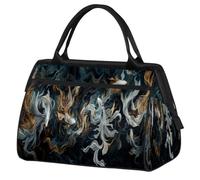 Japan Art Sac de voyage en forme de poisson koï pour femmes, hommes, enfants, garçons, filles, week-end, sac fourre-tout de 24 l pour le sport, la gym, le yoga, couleur, Big, Organiseur de sac