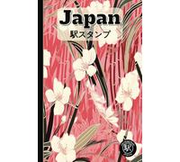 Japan EKI Stamp Book: Large Floral Zen Design: Collect Railway and Souvenir Train Stations Stamps for Enthusiasts or Collectors
