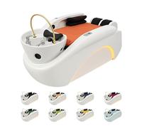 Japan Head Spa - Fauteuil massant Head Spa - Massage Dos & Mollets, Arrivée Eau Chaude/Froide - Vasque Céramique - Matelas Confort 14 cm - Installation Facile - Matériel Professionnel - Garantie 1 An