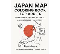 Japan Map Coloring Book for Adults