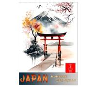 Japan - Momente der Stille (Wandkalender 2026 DIN A2 hoch), CALVENDO Monatskalender: Meisterwerke der japanischen Malerei und Kunst.