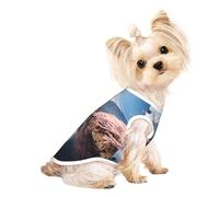 Japan Mount Fuji Gilet léger imprimé paysage pour chien et chat, chemise sans manches, design en maille respirante pour promenade et jeu d'été