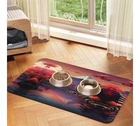 Japan Mount Fuji Landscape 2 Nappe absorbante pour animaux de compagnie, tapis spécial pour gamelles pour animaux domestiques, enroulable pour le rangement, idéal pour les gamelles d'animaux de