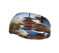 Japan Mount Fuji Landscape Bandeau de sport élégant anti-transpiration, parfait pour les hommes et les femmes, le fitness, la course et le yoga.