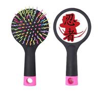 Japan Ninja Words Contour Illustration Salon Brosse à cheveux démêlante Base coussin