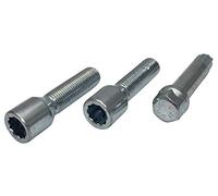 Japan Racing Jeu de 20 vis étoile Argent Long boulons de Roue M14 x 1,25