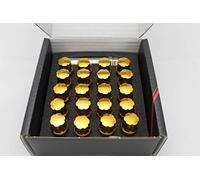 Japan Racing Lot de 20 boulons de roue en or M12 x 1,5