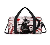 Japan Red Sun Warrior Sac de sport avec compartiment à chaussures Sac de voyage pour femme homme enfant fille garçon
