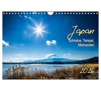 Japan - Schreine, Tempel, Metropolen (Wandkalender 2026 DIN A4 quer), CALVENDO Monatskalender: Bilder aus Japan: Alte Tempel, Burgen und moderne hochtechnisierte Städte