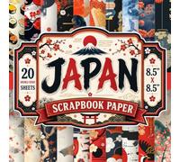 Japan Scrapbook Paper: 8.5" x 8.5" 20 Double-Sided Sheet 20 Designs Decorative Craft Paper with Sushi Rolls, Koi Fish, Paper Lanterns, Cherry ... Decoupage, Book-Binding, Origami & Collage