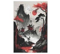 Japan Style Puzzle en Bois 1000 Pièces pour Adultes Et Enffourmis, Puzzles Impossible, Jeu De Patience Coloré, Jeu D'adresse pour Toute La Famille, À Partir De 12 Ans （78×53cm）