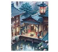 Japan Style Puzzles Adultes 500 Pièces Puzzle Adulte Jeu ÉduChatif Challenge Toy en Bois pour Enfants 55×41cm