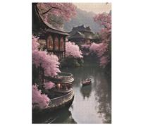 Japan Style Puzzles en Bois 1000 Pièces Adultes, Poster Jigsaw Puzzle, Design Unique Jouet ÉduChatif pour Adolescents Et Enfants （78×53cm）