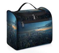 Japan Tokyos Trousse de toilette de voyage de nuit pour femmes, hommes, enfants, filles, garçons, grande trousse de maquillage à suspendre 11,2 L, trousse de toilette, trousse de douche, couleur, Big,