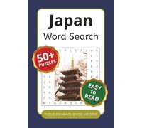 Japan Word Search Puzzle Book: Word Searches with Easy to Read Print about Asia, Japanese, Country and More | 6x9 inches, 110 pages | 50+ Puzzles ... Gift for Vacations, Holidays and Free Times