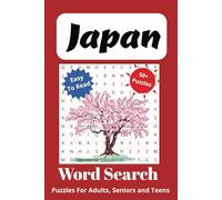 Japan Word Search Puzzle Book: Word Searches with Easy to Read Print about Japan, Japanese, Foods and More I 6x9 inches, 110 pages I 50+ Puzzles... Gift for Vacations, Holidays and Free Times