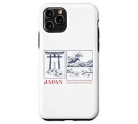 Japan Zen Art Tee - Torii, Wave & Sakura Esthétique Design Coque pour iPhone 11 Pro