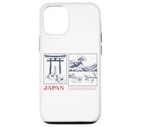 Japan Zen Art Tee - Torii, Wave & Sakura Esthétique Design Coque pour iPhone 12/12 Pro
