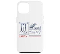 Japan Zen Art Tee - Torii, Wave & Sakura Esthétique Design Coque pour iPhone 13