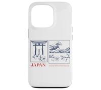 Japan Zen Art Tee - Torii, Wave & Sakura Esthétique Design Coque pour iPhone 13 Pro