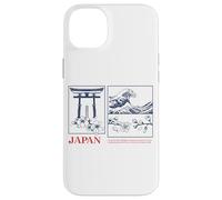 Japan Zen Art Tee - Torii, Wave & Sakura Esthétique Design Coque pour iPhone 14 Plus