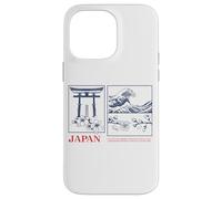 Japan Zen Art Tee - Torii, Wave & Sakura Esthétique Design Coque pour iPhone 14 Pro Max